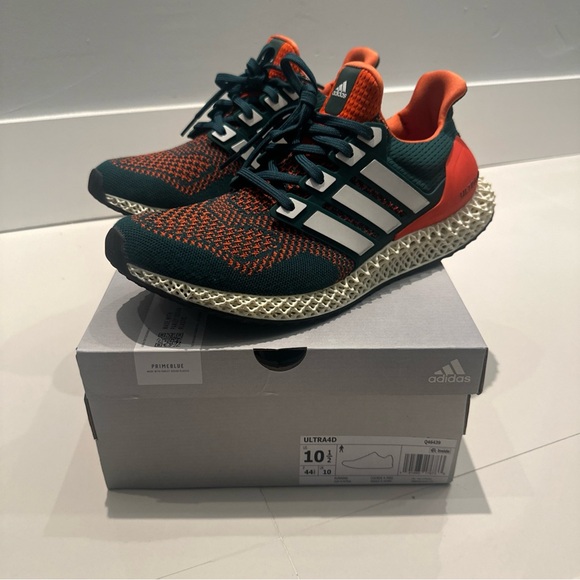 Adidas Ultra 4D UMiami Q46439 Sz AMAZING CONDITION